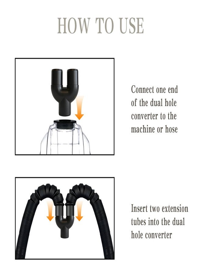 COOSPIDER Extension Tube/Hose for COOSPIDER 380B and 500B Reptile Fogger, Accessories of Reptile Humidifier with Hose, Suction Cup, 2 in 1 Joint, Reptile Mister Parts for Reptiles Amphibians and Terrarium - Image 4